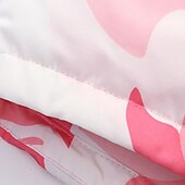 baratos Casaco de penas e parka para meninas-Infantil Para Meninas Plumagem camuflagem Moda Ao ar livre Algodão Casaco agasalhos 3-13 anos Inverno Preto Azul Roxo / Outono
