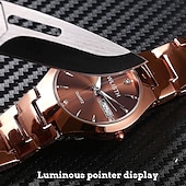 abordables Montres à quartz-Montre Montres à quartz pour Femme Analogique - Digitale Numérique Quartz Tendance Mode Luxe Imperméable Calendrier Lumineux Métal Alliage / Noctilumineux
