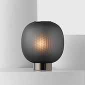 cheap Table&amp;Floor Lamp-The Bloom Table lamps Mini Glass Black White Desk Lamp