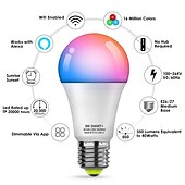 cheap Table&amp;Floor Lamp-LED Floor Lamp with Suspended Frosted Glass Lampshade and Unique Intelligent or Dual Color LED Bulb Suitable for High Pole Lamp in Bedroom Living Room and Office AC220V AC110V