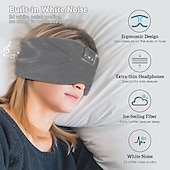 economico Cuffie on-ear e over-ear-Cuffie da sonno Bluetooth 5.2 mascherina per occhi traspirante e morbida 24 musica di rumore bianco cuffie per dormire mascherina auricolari per chi dorme di lato allenamento corsa insonnia viaggio