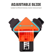 cheap Clamps-90Degree Right Angle Clamp Set Picture Frame Corner Clips Mate Woodworking Hand Tools Fixing Clip Positioning Tool Kit