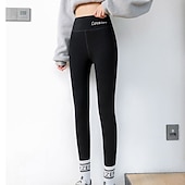 billige Vanlige leggings-Dame Strømpebukse Leggings Varmt undertøy Mote Ankel-lengde Høy Midje عادي Hold Varm Rumpeløft Komfort Høy Elastisitet Fritid / hverdag Naken Svart Rosa Lilla Mager