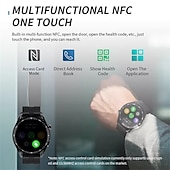 abordables Relojes inteligentes-HW28 Reloj inteligente 1.39 pulgada Smartwatch Reloj elegante Bluetooth Podómetro Recordatorio de Llamadas Seguimiento de Actividad Compatible con Android iOS Hombre Larga espera Llamadas con Manos