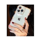 ieftine Carcase iPhone-telefon Maska Pentru iPhone 15 14 Pro Max Plus iPhone 16e iPhone 13 12 11 Pro Max Crystal Clear Neîngălbenește Anti Șoc Ștras Gel de Siliciu Silicon