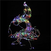 abordables Guirlandes lumineuses à brancher-Guirlande lumineuse élégante pour réception de mariage, fête, cascade, guirlande lumineuse à LED, 2 m, 200 LED, vignes, fil de cuivre, décoration d&#039;arbre de Noël, mariage, fête