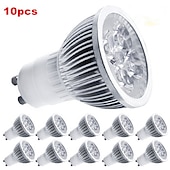 お買い得  LEDスポットライト-led スポットライトライト 10 個 5 ワット gu10 4 ワット led スポットライト foco led ランプ 85-265v ホームホテル dect 3 ワット