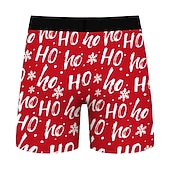 cheap Christmas Pajamas-Christmas Gift Boxer Briefs Underwear Men&#039;s Christmas Carnival Masquerade Christmas Eve Christmas Adults Party Christmas