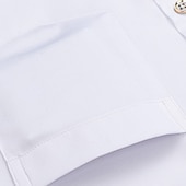 preiswerte Button-Down-Hemden für Herren-Herren Oberhemd Hemd Bügelfreies Hemd Kragenhemd Stretch Grafik-Drucke Hochzeit Outdoor Meeresblau Schwarz Weiß Wein Langarm Umlegekragen Frühling Herbst Bekleidung