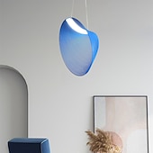 billige Pendellys-led pendel akryl metall malt finish 30cm nordisk minimalistisk design justerbar personlighet stue spisestue soverom tre led lysekrone hjemmeinnredning