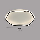 tanie Mocowania podtynkowe i częściowo podtynkowe-lampa sufitowa led okrągła konstrukcja lampy sufitowe do montażu podtynkowego 35w 6000k lampy sufitowe led, oprawy oświetleniowe do dekoracji sufitu, okrągła oprawa oświetleniowa led 50 cm do