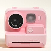 billiga Digitalkamera-barn instant print kamera värmeutskrift kamera 1080p hd digitalkamera med 3 rullar utskrift papper video foto för barn leksaker pojke flickor julklapp