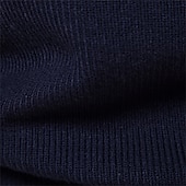 preiswerte Herren Strickjacke-Herren Pullover Strickjacke Pullover mit Viertelreißverschluss Gerippt Stricken Zip Strick Einfarbig Stehkragen Warm-Ups Moderne zeitgenössische Freizeitskleidung Urlaub Bekleidung Herbst Winter