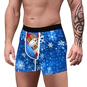 baratos Pijama de Natal-presente de Natal Boxer Curto Roupa Íntima Homens Natal Carnaval Baile de Máscaras Noite de Natal Natal Adulto Festa Natal