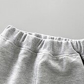 billiga Underdelar-Barn Pojkar Joggingbyxor Byxor Ensfärgat Byxor Skola Bomull Sport Dagligen Svart Marinblå Mörkgrå