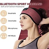cheap On-ear &amp; Over-ear Headphones-Sleep Headphones Bluetooth Headband Wireless Music Eye Mask Thin Stereo Speakers Mic Handsfree Music Earbuds for Side Sleepers Running Insomnia Travel Yoga Sleeping Band
