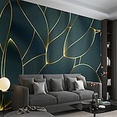 voordelige Behang-cool wallpapers 3d abstracte muurschildering behang muurschildering muurstickers bladeren abstracte schets foto geschikt voor hotel woonkamer slaapkamer art deco