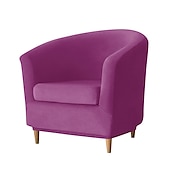 economico COPERTURA PRODURA E COPERCHIO SENZA ARGINE-copripoltrona in velluto, copripoltrona elasticizzato morbido rosso bordeaux per soggiorno e camera da letto, copripoltrona lavabile e sfoderabile, copripoltrona per arredamento casa