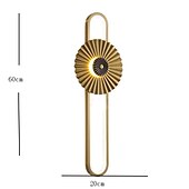 economico Luci da parete-Lampade da parete moderne per interni camera da letto sala da pranzo applique da parete in rame 220-240v 20 w