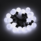 billiga Solsträngsljus-globe solar string light led g50 glödlampa ip65 vattentät utomhus krans trädgårdslampa lämplig för hem inomhus trädgård semesterbelysning