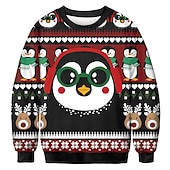 levne Vtipné vánoční mikiny a mikiny-Vánoce Ježíšek Mikina Pullover Vtipná vánoční mikina Anime 3D tisk 3D Grafika Pro Pro páry Pánské Dámské Dospělé Vánoce Karneval Plesová maškaráda 3D tisk