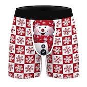 baratos Pijama de Natal-presente de Natal Boxer Curto Roupa Íntima Homens Natal Carnaval Baile de Máscaras Noite de Natal Natal Adulto Festa Natal