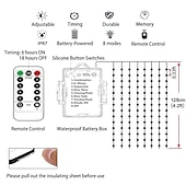 ieftine Acumulatoare-lumini pentru umbrelă de terasă în aer liber 104 led-uri 16 culori 4 moduri de iluminat umbrelă fără fir cu baterie telecomandă lumini de stâlp de exterior impermeabile pentru umbrele de terasă