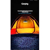 cheap Camping Lights-LED Camping Tent Light Outdoor Rechargeable Multifunctional Waterproof Fan Lamp Fishing Cooling Fan Lamp Portable Camping Light 3.7V
