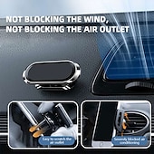 お買い得  車載ホルダー-ダッシュボード電話ホルダー 磁気タイプ 調整可 360度回転 電話ホルダー のために 車載 と互換性があります すべての携帯電話 携帯電話アクセサリー