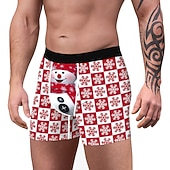 baratos Pijama de Natal-presente de Natal Boxer Curto Roupa Íntima Homens Natal Carnaval Baile de Máscaras Noite de Natal Natal Adulto Festa Natal