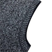 cheap Men&#039;s Cardigan Sweater-Men&#039;s Vest Daily Wear Going out Festival Business Basic Fall &amp; Winter Pocket Polyester Warm Breathable Soft Comfortable Solid Colored Zipper Standing Collar Regular Fit Azure Burgundy Light Grey Dark