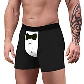 cheap Christmas Pajamas-Christmas Gift Boxer Briefs Underwear Men&#039;s Christmas Carnival Masquerade Christmas Eve Christmas Adults Party Christmas