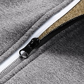 cheap Fleece Sweatshirts-Men&#039;s Zip Hoodie Sweatshirt Sweat Jacket Sherpa Black White Wine Army Green Navy Blue Hooded Solid Color Zipper Cool Basic Casual Winter Clothing Apparel Hoodies Sweatshirts  Long Sleeve