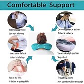 economico Imbottitura per cuscini-cuscino da viaggio per gonfiaggio cuscino per collo in tpu a forma di U per cuscino gonfiabile da viaggio