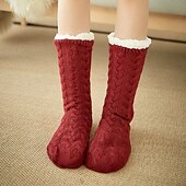 economico calzini da casa-calzini in maglia push per donna uomo, calzini caldi morbidi e soffici calzini spessi e comodi calzini invernali natalizi per donna 6 o 5 paia