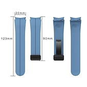 cheap Samsung Watch Bands-Watch Band for Samsung Galaxy Watch 7/6/5/4  40/44mm, Watch 5 Pro 45mm, Watch 6 Classic 43/47mm, Watch 4 Classic 42/46mm Silicone Replacement  Strap Magnetic Clasp Waterproof Adjustable Sport Band