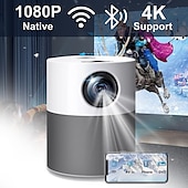 levne Projektory-salange mini projektor full hd 1080p p40 led projektor 4k video bluetooth projektor 5000 lumenů android projektory chytré domácí kino