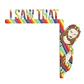 preiswerte Event &amp; Party Supplies-left right wooden door i saw that jesus head funny home decor frame ornament door frame decoration
