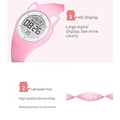 cheap Smartwatch-696 T15 Smart Watch 0.69 inch Kids Smartwatch Phone Bluetooth Calendar Compatible with Smartphone Kid&#039;s Message Reminder IP 67 31mm Watch Case