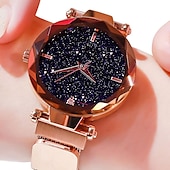 economico Orologi al quarzo-Orologio da polso Quarzo per Da donna Analogico Quarzo stella splendente Moda Lusso Informale Bling Con diamantini Lega Lega