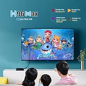 cheap TV Boxes-Smart TV Box H96 MAX RK3566 Quad Core Android 11.0 8GB RAM 128GB ROM 1080p 8K with Dual Wi-Fi 2.4G/5.0G Media Player Google Play Youtube