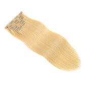 abordables Extensions à Clips-A Clipser Extensions de cheveux Cheveux Naturel humain 7 pièces Pack Droit soyeux Noir Extensions de cheveux