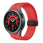 cheap Samsung Watch Bands-Watch Band for Samsung Galaxy Watch 7/6/5/4  40/44mm, Watch 5 Pro 45mm, Watch 6 Classic 43/47mm, Watch 4 Classic 42/46mm Silicone Replacement  Strap Magnetic Clasp Waterproof Adjustable Sport Band