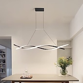 cheap Chandeliers-2-Light 80 cm Line Design Chandelier Aluminum Linear Painted Finishes Modern Simple LED 110-120V 220-240V