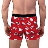 cheap Christmas Pajamas-Christmas Gift Boxer Briefs Underwear Men&#039;s Christmas Carnival Masquerade Christmas Eve Christmas Adults Party Christmas