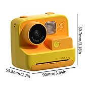 billiga Digitalkamera-barn instant print kamera värmeutskrift kamera 1080p hd digitalkamera med 3 rullar utskrift papper video foto för barn leksaker pojke flickor julklapp