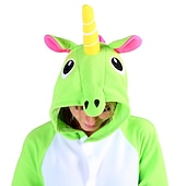 olcso Onesie jelmezek-Felnőttek Karakter Pizsama Onesie jelmez Farsangi jelmez Egyszarvú Macska Onesie pizsama Kigurumi pizsama mert Férfi és női Farsang Rajzfilm