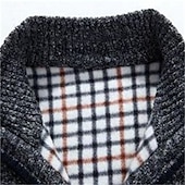 cheap Men&#039;s Cardigan Sweater-Men&#039;s Vest Daily Wear Going out Festival Business Basic Fall &amp; Winter Pocket Polyester Warm Breathable Soft Comfortable Solid Colored Zipper Standing Collar Regular Fit Azure Burgundy Light Grey Dark