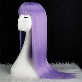 levne Syntetické trendy paruky-bílá paruka rovné bílé paruky pro ženy syntetické barevné platinové bílé paruky cosplay