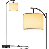 preiswerte Tisch- und Stehlampe-stehlampe multifunktional wohnzimmer optional intelligente wifi rgbcw birne und verstellbarer hebel 60-71 zoll hoch graue leinenlampe schlafzimmer sonnenschutz vertikale lampe